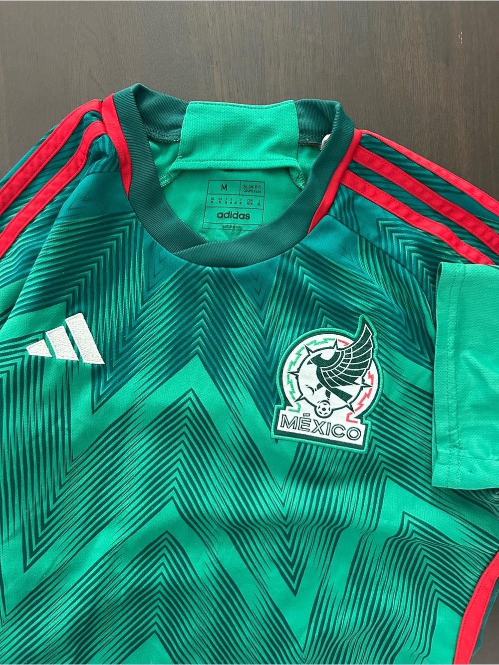 Mexico Soccer Jersey Men's Medium Green Adidas‎ 10 RAY Authentic Football Shirt